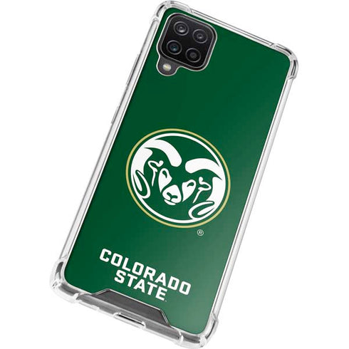 Colorado State University CSU Rams Logo Galaxy A12 Clear Case