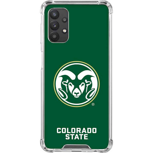 Colorado State University CSU Rams Logo Galaxy A32 5G Clear Case