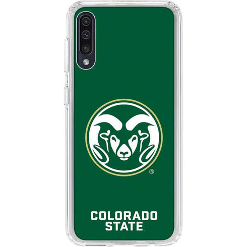 Colorado State University CSU Rams Logo Galaxy A50 Clear Case