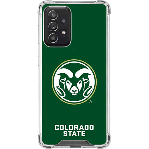 Colorado State University CSU Rams Logo Galaxy A52 5G Clear Case