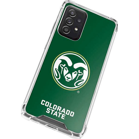 Colorado State University CSU Rams Logo Galaxy A52 5G Clear Case