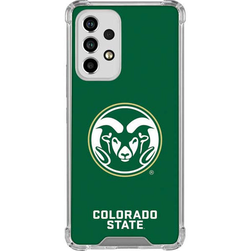 Colorado State University CSU Rams Logo Galaxy A53 5G Clear Case