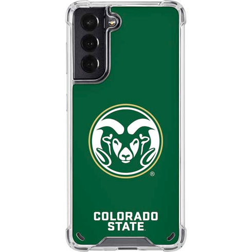 Colorado State University CSU Rams Logo Galaxy S21 5G Clear Case