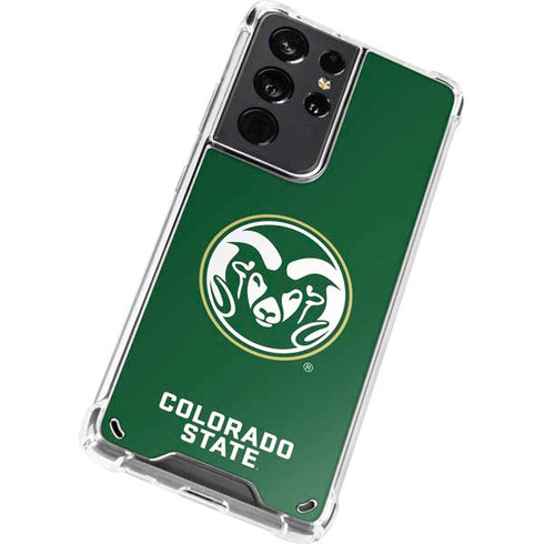 Colorado State University CSU Rams Logo Galaxy S21 Ultra 5G Clear Case