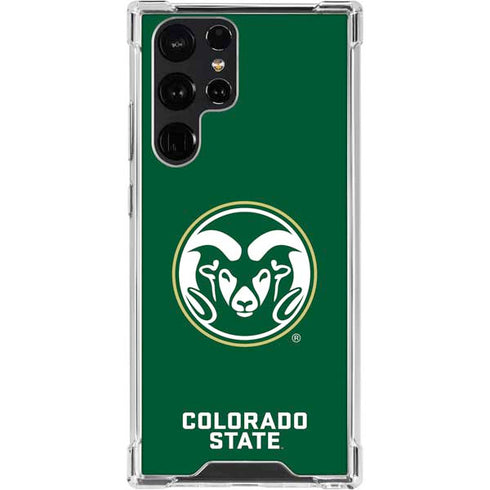 Colorado State University CSU Rams Logo Galaxy S22 Ultra Clear Case