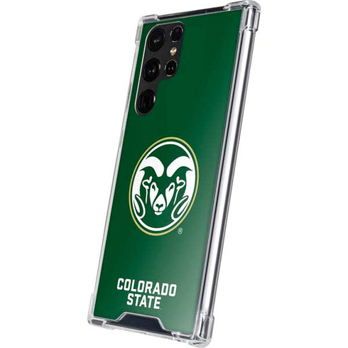 Colorado State University CSU Rams Logo Galaxy S22 Ultra Clear Case