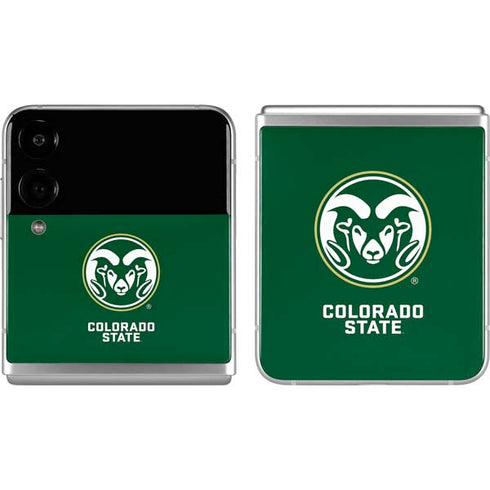 Colorado State University CSU Rams Logo Galaxy Z Flip4 5G Skin
