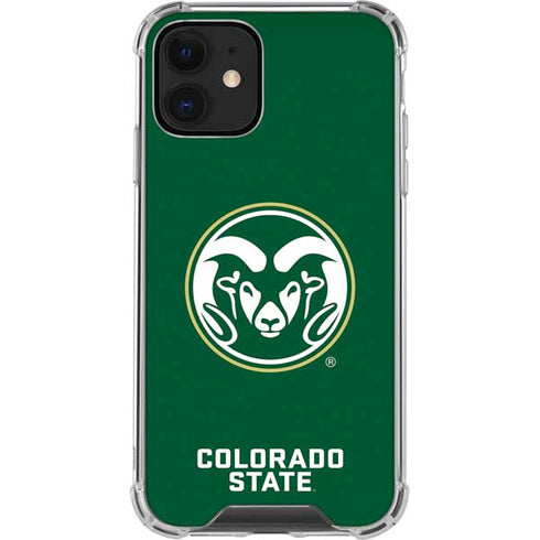 Colorado State University CSU Rams Logo iPhone 12 Clear Case