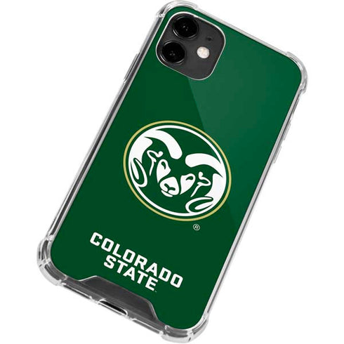 Colorado State University CSU Rams Logo iPhone 12 Clear Case