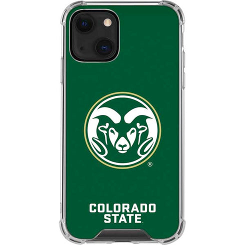 Colorado State University CSU Rams Logo iPhone 13 Mini Clear Case