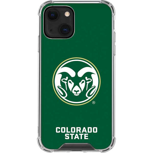 Colorado State University CSU Rams Logo iPhone 14 Plus Clear Case