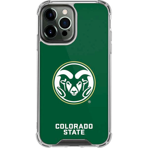 Colorado State University CSU Rams Logo iPhone 14 Pro Max Clear Case