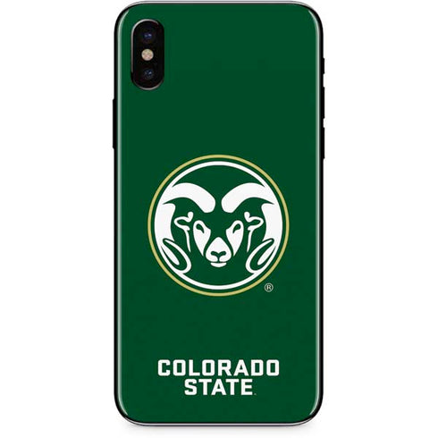 Colorado State University CSU Rams Logo iPhone X Skin