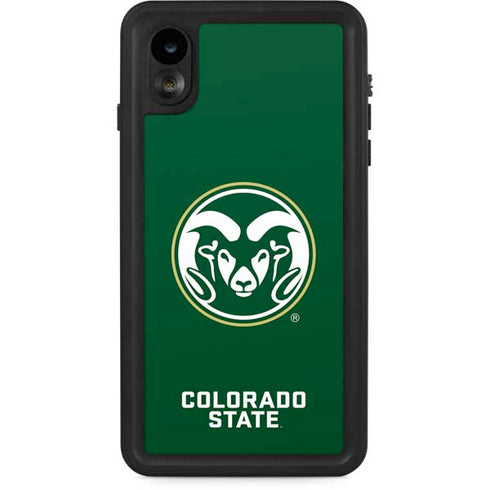 Colorado State University CSU Rams Logo iPhone XR Waterproof Case