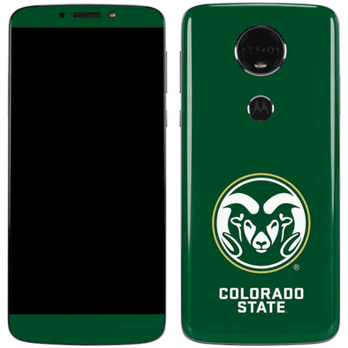 Colorado State University CSU Rams Logo Moto E5 Plus Skin
