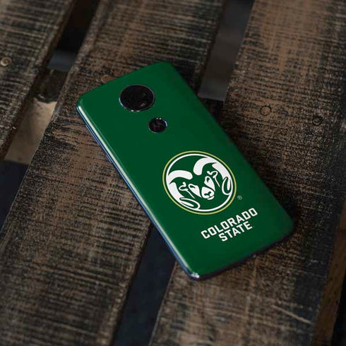 Colorado State University CSU Rams Logo Moto E5 Plus Skin