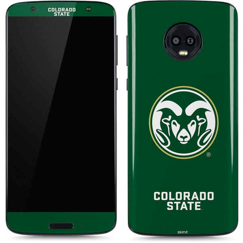 Colorado State University CSU Rams Logo Moto G6 Skin