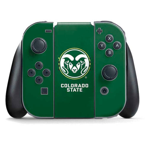Colorado State University CSU Rams Logo Nintendo Switch (2017-2021) Joy-Con Controller Skin