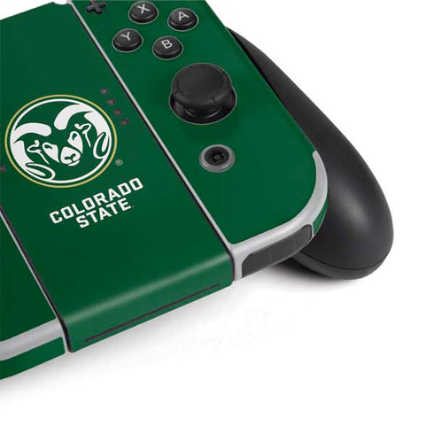 Colorado State University CSU Rams Logo Nintendo Switch OLED (2021) Skin