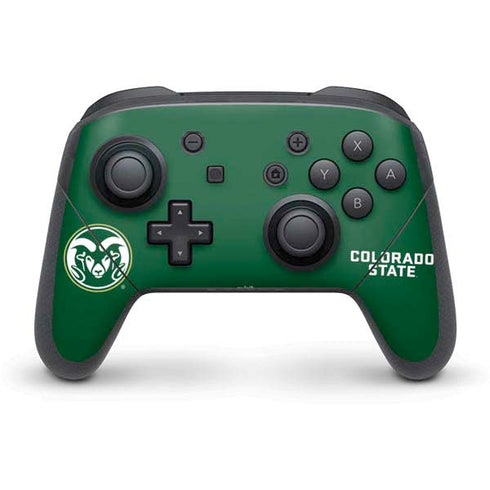 Colorado State University CSU Rams Logo Nintendo Switch Pro Controller Skin