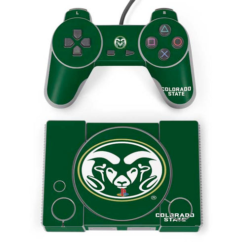 Colorado State University CSU Rams Logo PlayStation Classic Bundle Skin