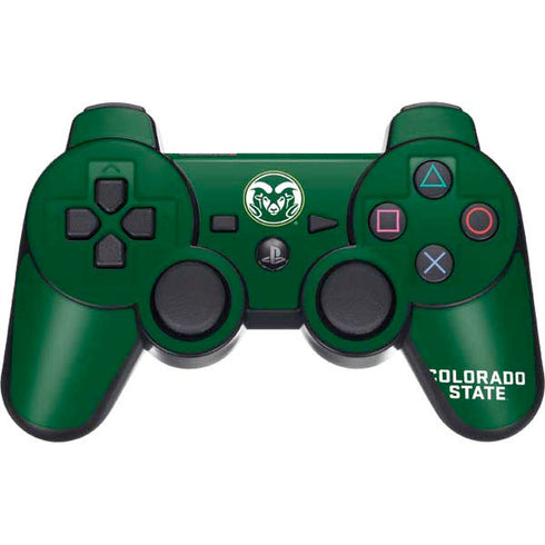 Colorado State University CSU Rams Logo PS3 Dual Shock wireless controller Skin