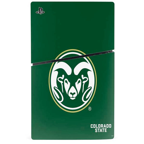 Colorado State University CSU Rams Logo PS5 Slim Disk Bundle Skin