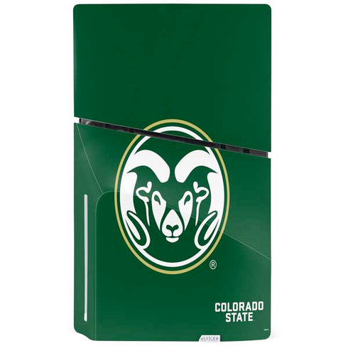 Colorado State University CSU Rams Logo PS5 Slim Disk Bundle Skin