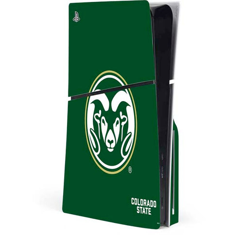 Colorado State University CSU Rams Logo PS5 Slim Disk Console Skin