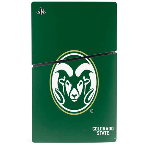 Colorado State University CSU Rams Logo PS5 Slim Disk Console Skin