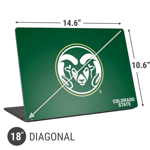 Colorado State University CSU Rams Logo Universal Laptop 18in (14.6 x 10.6in) Skin