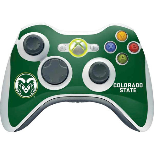 Colorado State University CSU Rams Logo Xbox 360 Wireless Controller Skin
