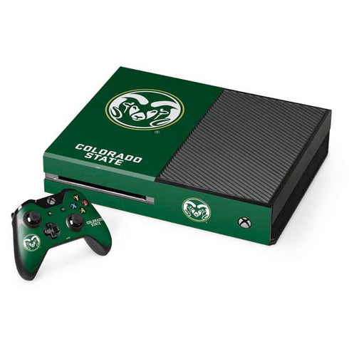 Colorado State University CSU Rams Logo Xbox One Console and Controller Bundle Skin