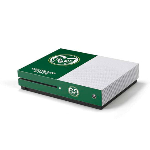 Colorado State University CSU Rams Logo Xbox One S Console Skin