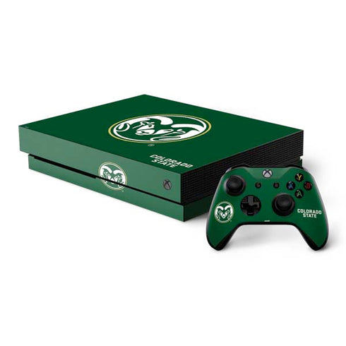 Colorado State University CSU Rams Logo Xbox One X Bundle Skin