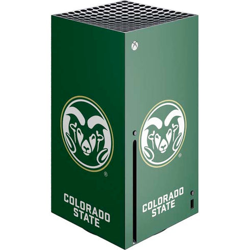 Colorado State University CSU Rams Logo Xbox Series X Console Skin