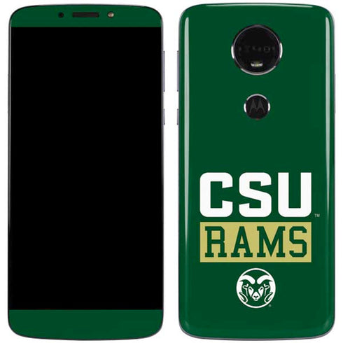 Colorado State University CSU Rams Moto E5 Plus Skin