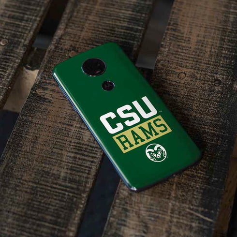 Colorado State University CSU Rams Moto E5 Plus Skin
