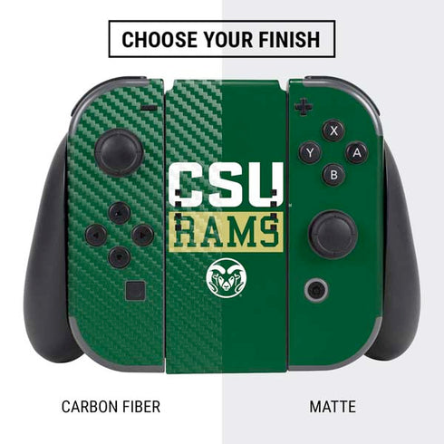 Colorado State University CSU Rams Nintendo Switch Bundle Skin