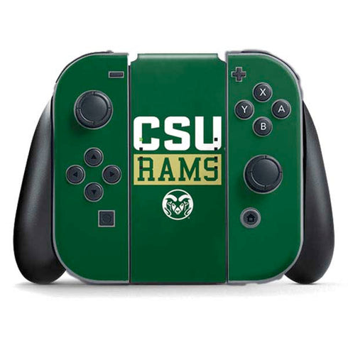 Colorado State University CSU Rams Nintendo Switch (2017-2021) Joy-Con Controller Skin