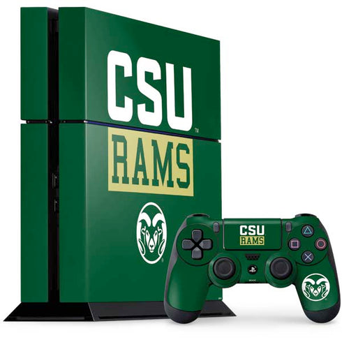 Colorado State University CSU Rams PS4 Console and Controller Bundle Skin