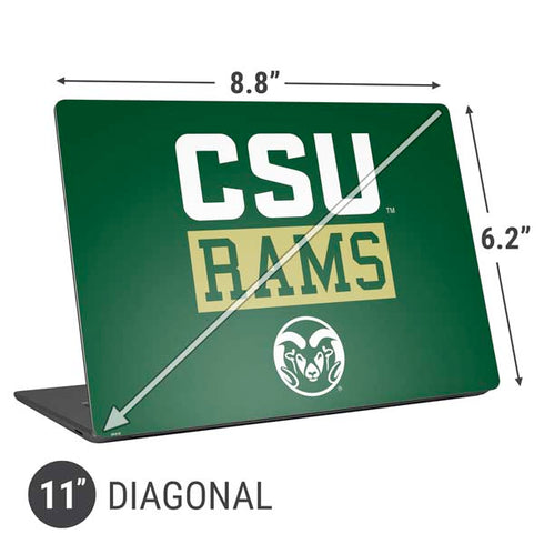 Colorado State University CSU Rams Universal Laptop 11in (8.8 x 6.2in) Skin