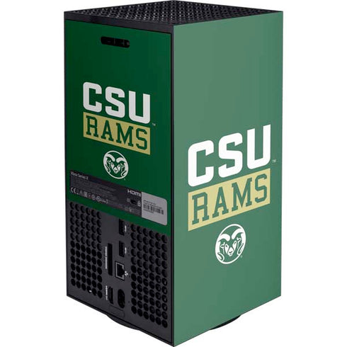 Colorado State University CSU Rams Xbox Series X Console Skin