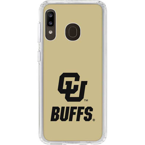 University of Colorado CU Buffs Galaxy A20 Clear Case