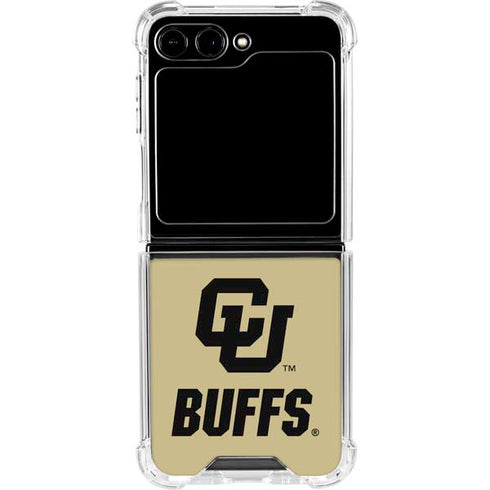 University of Colorado CU Buffs Galaxy Z Flip5 5G Clear Case