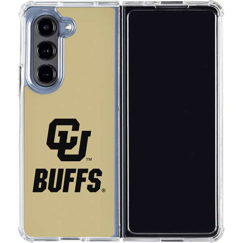 University of Colorado CU Buffs Galaxy Z Fold5 5G Clear Case