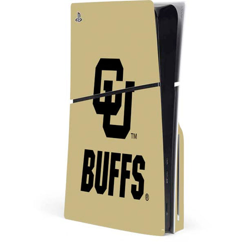 University of Colorado CU Buffs PS5 Slim Disk Console Skin