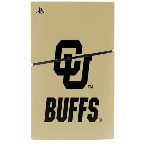 University of Colorado CU Buffs PS5 Slim Disk Console Skin