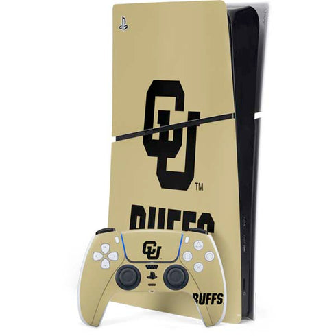University of Colorado CU Buffs PS5 Slim Digital Edition Bundle Skin