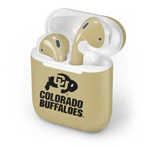 University of Colorado CU Collegiate Text Apple AirPods Skin